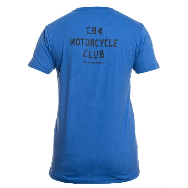 Camiseta To Go Genderless Motorcycle Club - Azul e Preto