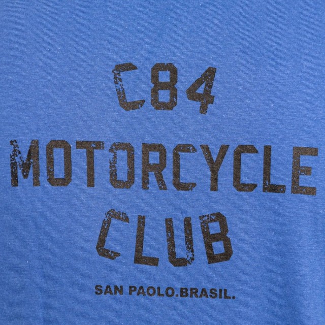 Camiseta To Go Genderless Motorcycle Club - Azul e Preto