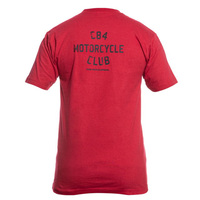 Camiseta To Go Genderless Motorcycle Club - Vermelho e Preto