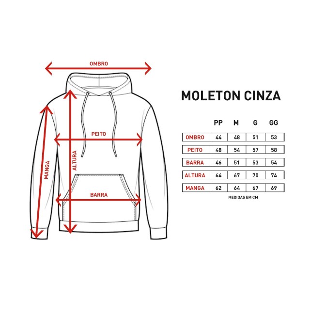 Moletom To Be Genderless Infinity - Cinza e Vermelho