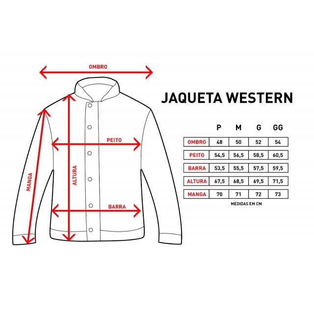 Jaqueta Western Sarja com Forro - Chumbo